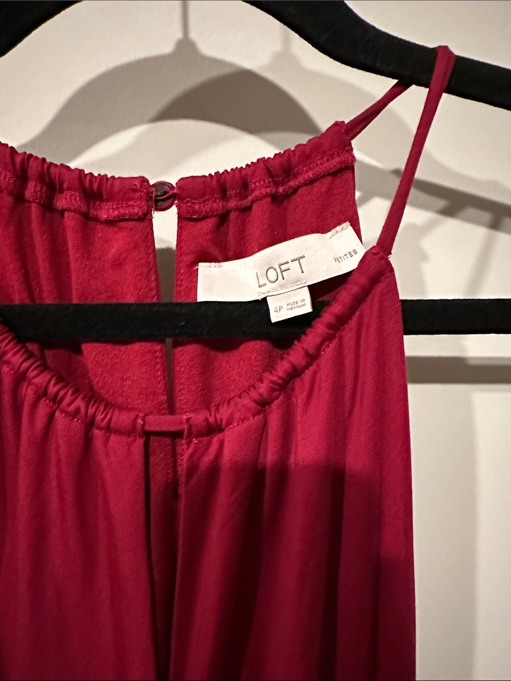 LOFT Raspberry Halter Maxi Dress - Picture 2 of 5